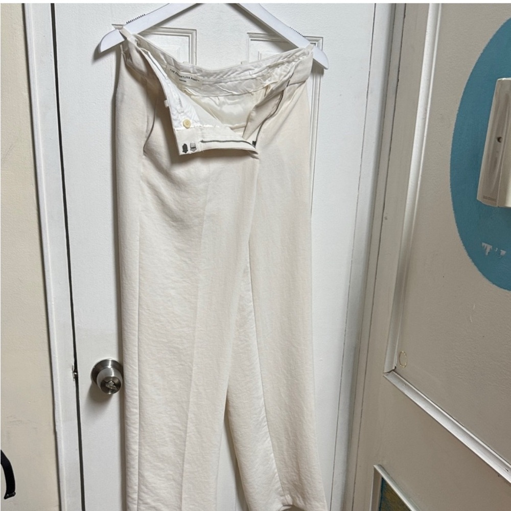 Aritzia Cream “effortless” Wide Leg Pants